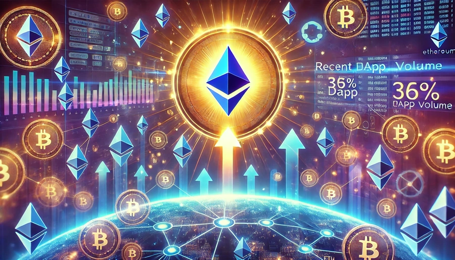 Обсяг DApps на Ethereum зріс на 36% за тиждень