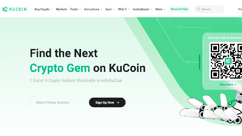 Кращі криптовалютні біржі kucoin