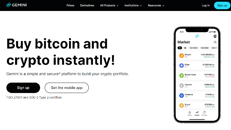 Найкращі біржі криптовалют gemini