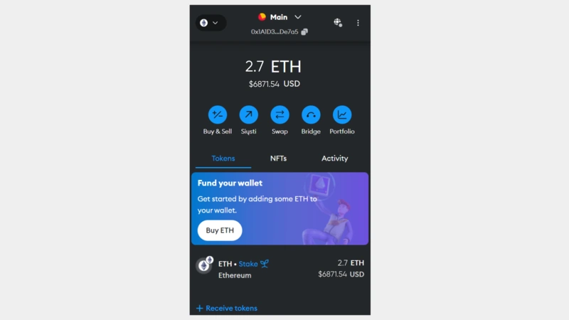 Гаманець Metamask Wallet1